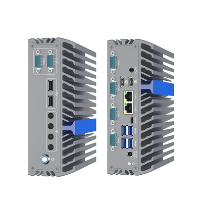 PC industriale incorporato N100 6 Com 2.5 Gb Ethernet Computer industriale senza ventole
