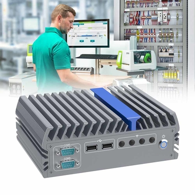 Pc Compatto Industrial Fanless Embedded Pc con 4 USB 3.0 2 USB 2.0