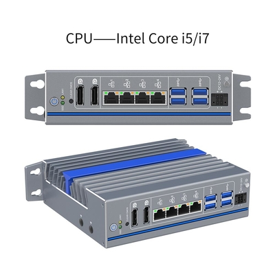 12th Gen Intel Embedded PC PC industriale robusto con Wi-Fi Ethernet