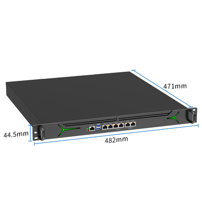 Apparecchio di sicurezza Intel Core 1U 19 Inch Rackmount con throughput VPN da 2 Gbps
