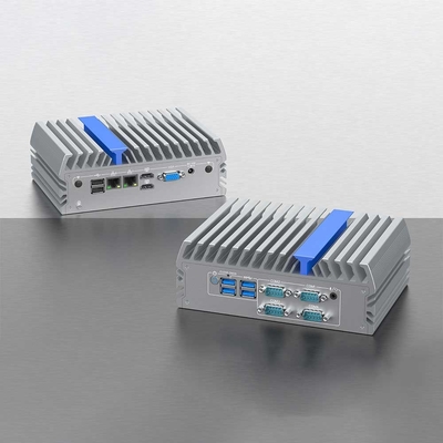 2 Lan 2 Com Montaggio a parete Mini PC Piccole dimensioni DDR4 Win10 Per sistema di monitoraggio