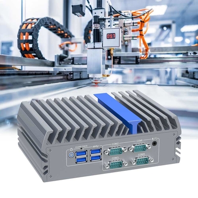 Intel J6412 CPU Mini PC VGA HD Dual Display Dual Lan Fanless Pc con 4 COM Automation