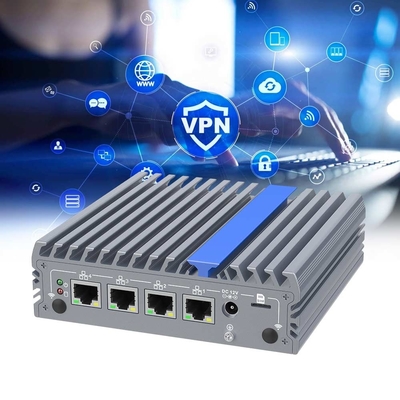16GB N100 Dual Display Firewall Appliance Barebone 2.5G LAN Mini PC industriale senza ventole