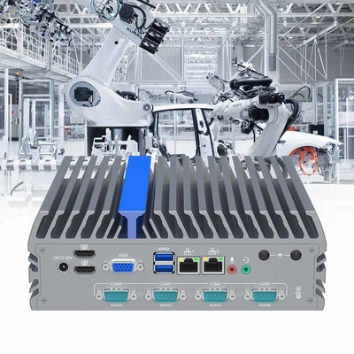 Computer industriale senza ventole DDR4 RAM M.2 SSD per sistema di controllo laser CNC
