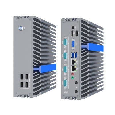 Quad Core Industrial PC con Windows 10 11 per l'automazione di fabbrica