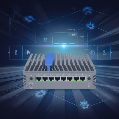Barebone Fanless Mini PC Firewall Ultra 7 155U Intel Graphics Display Chip 4,3 GHz Max Turbo Sperimenta la differenza