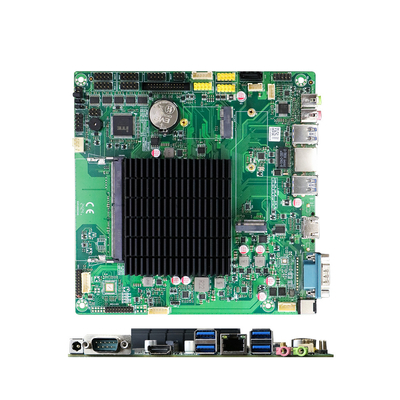 Piattaforma madre mini Itx senza ventole a triplo schermo con grafica Intel UHD e 10 porte USB