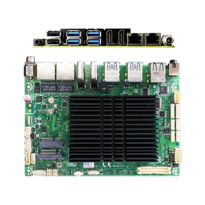 2 LAN 3.5 Inch Fanless Motherboard PC con Intel Celeron J6412 2 USB3.0 e 6 RS232 COM