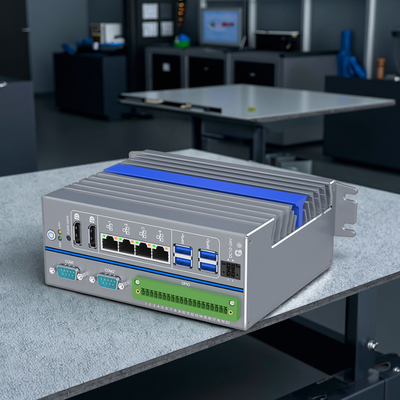 Disegno ultra-robusto Intel Core I5 PC industriale senza ventole DC12V ~ 24V Ampia tensione per ambienti difficili